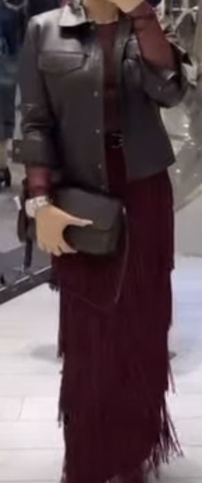 Новая юбка с бахрамой