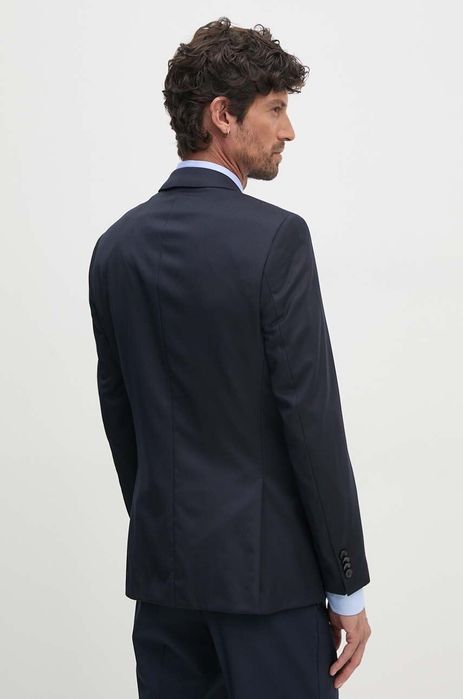 Вълнено сако Hugo Boss в тъмносиньо 50469171 Нов Модел 2024