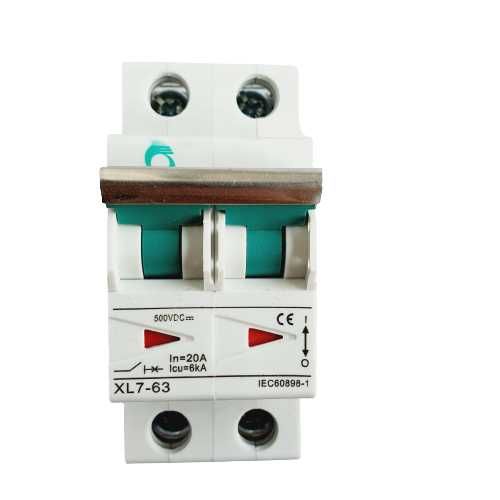 Siguranțe DC automate, 16A - 63A , 2P, 500V, 600V