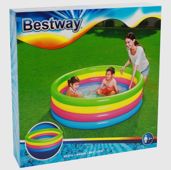 BESTWAY basseyn 157×46 надувной бассейн басейн baseyn basein