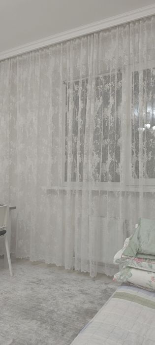 Тюль готовый мрамор