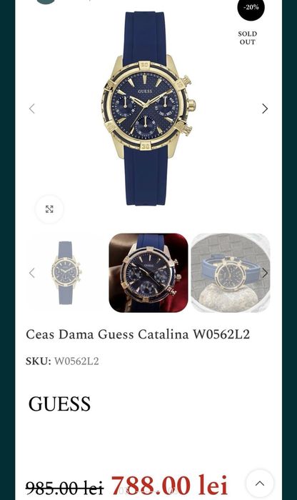 Ceas Guess de dama