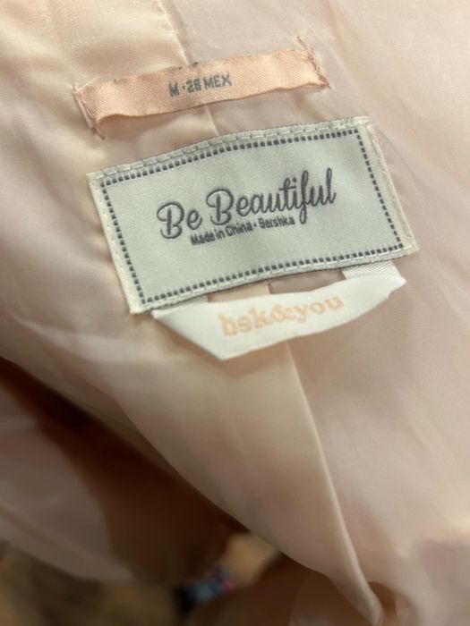 Палто BERSHKA розово