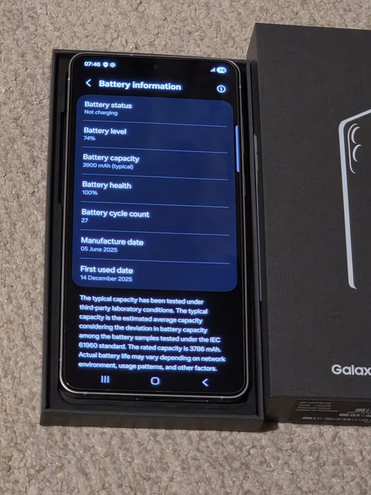 Telefon Samsung Galaxy S25 Edge, 12GB RAM, 256GB, 5G, Titanium Silver