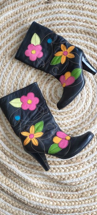 бутикови ботуши от естествена кожа