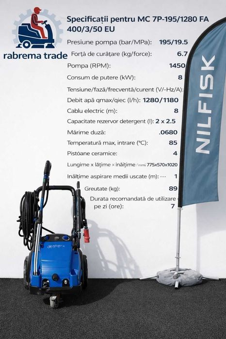 Închiriez Spălător Industrial Nilfisk MC 7 / Neptune 4