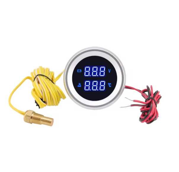 Комбиниран цифров уред за вода / антифриз и напрежение.