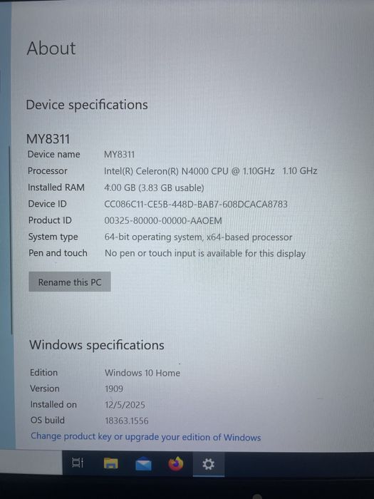 Laptop Myria MY8311GY - ideal pentru școală / birou
