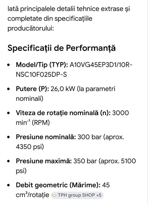 Pompa hidraulica REXROTH
