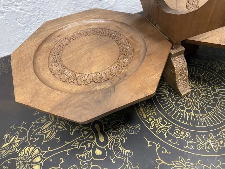 Сгъваем поднос от тиково дърво