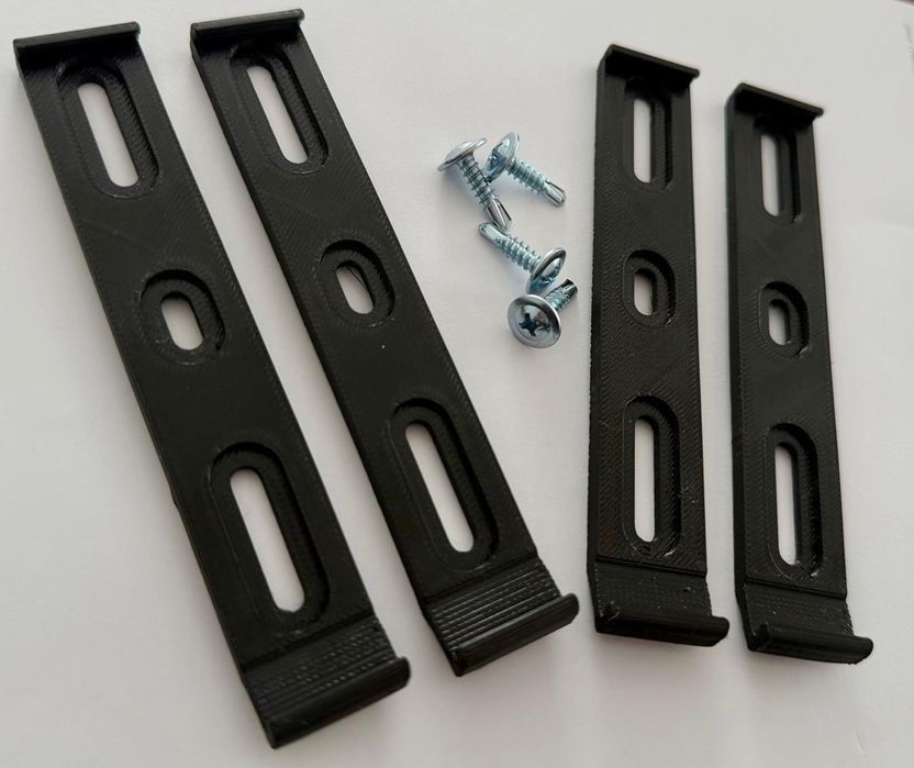 SUPORT Prindere NUMAR AUTO Slim - Set 4 buc