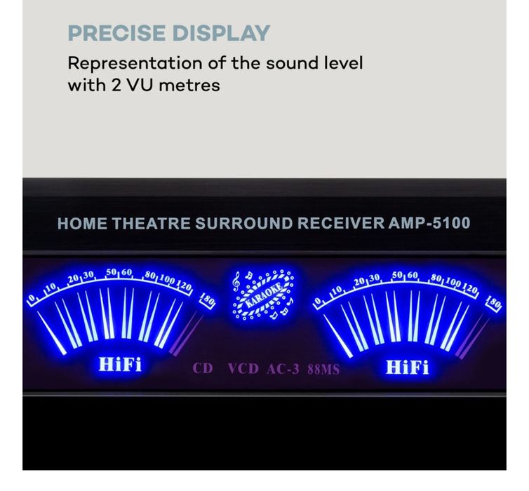 Amplificator Auna Nou 400W Telecomandă Bluethoot