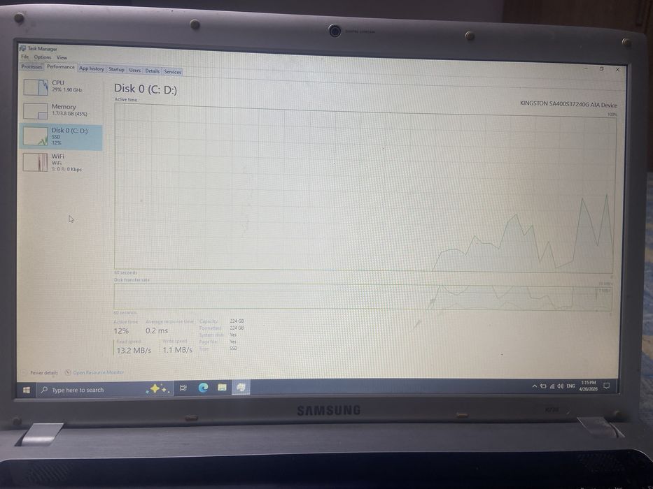 laptop samsung intretinut office sau uz personal