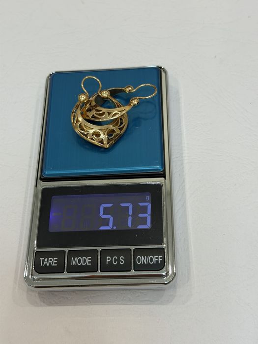 Золотые серьги СССР 583 пробы