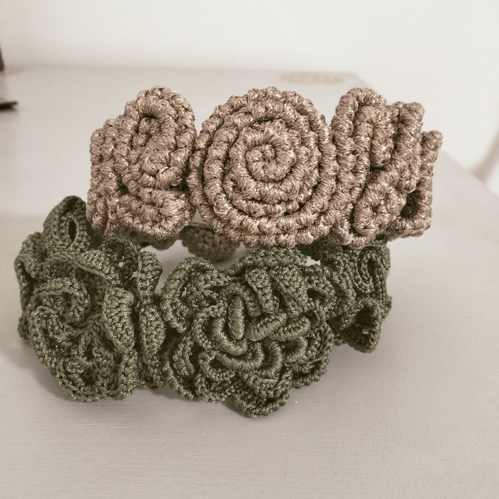 Ободок ирландское кружево