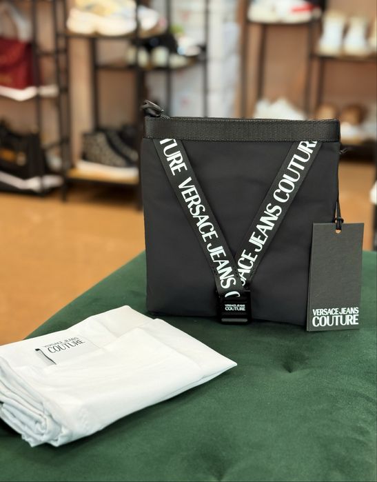 VERSACE JEANS COUTURE Bonded Pouch – Оригинална дизайнерска чанта