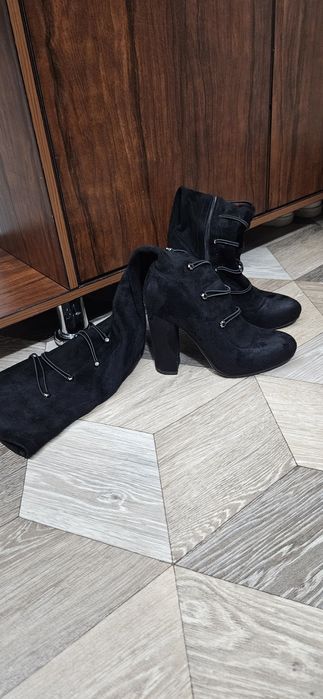 Сапоги чулки (нобук)