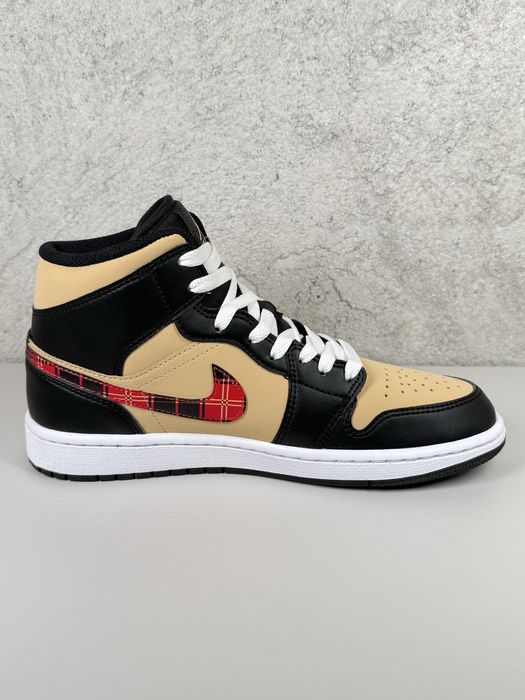 Jordan 1 Mid SE Tartan Swoosh