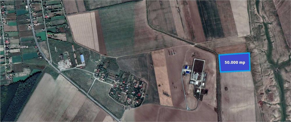 Teren proiect energie la 150m de Stația 400kV Stupina, Constanta