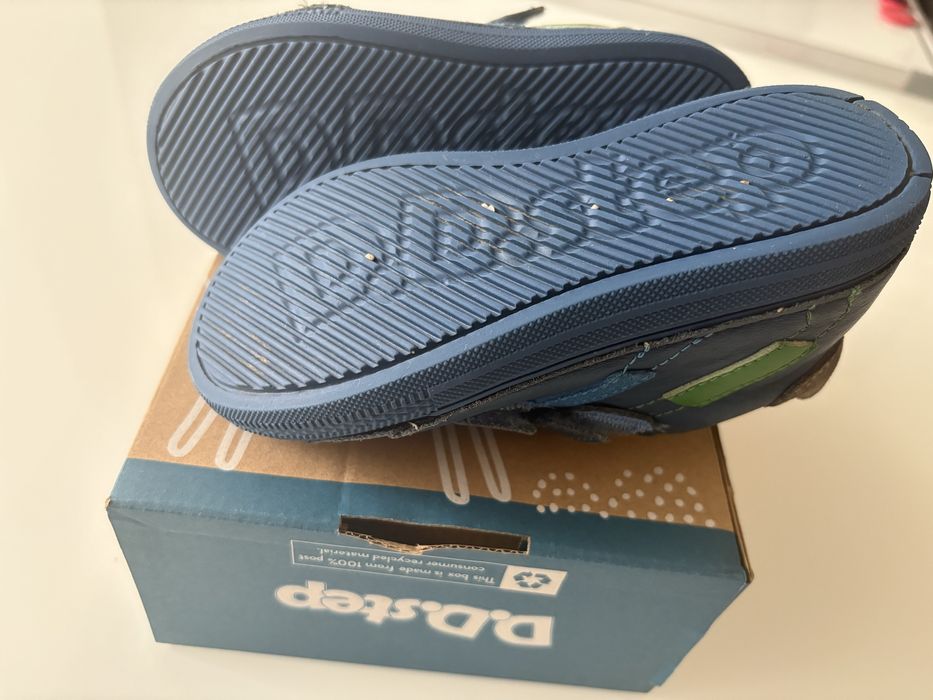 D.D.Step pantofi baieti cu scai 28 Bermuda Blue