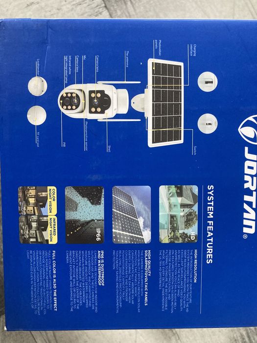 Camera video rotativa solara Wi-Fi, Jortan 8699T
