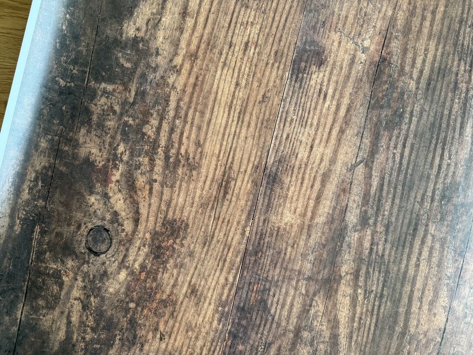 Фотографски фон, винил кафяво и бяло дърво + бял мрамор