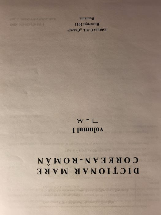 Dictionar mare coreean- roman 2 volume