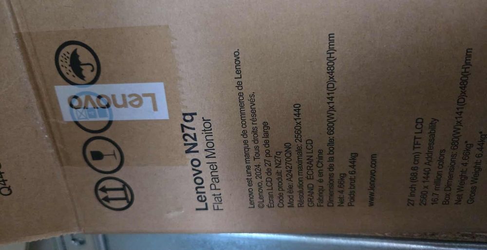 Монитор Lenovo n27q