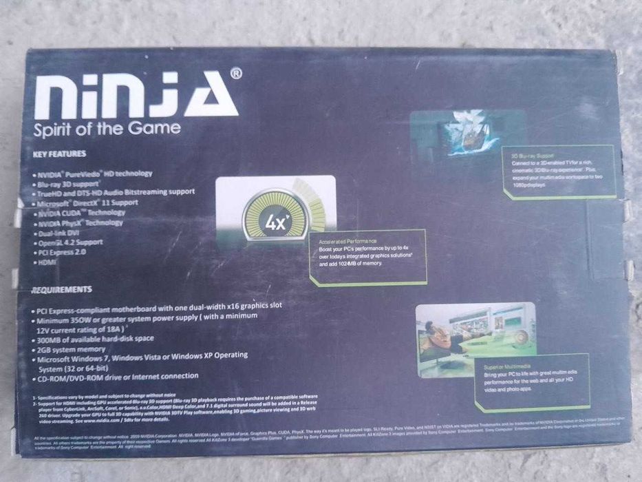 продаю новую видеокарту NVIDIA GEFORCE GT 630 NJNJA