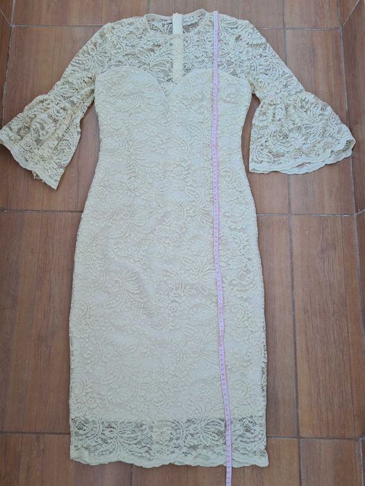 Rochie de seara midi din dantela Nissa marimea 36/S