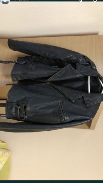 Geaca din piele,pentru motociclisti/rockeri,marime 50