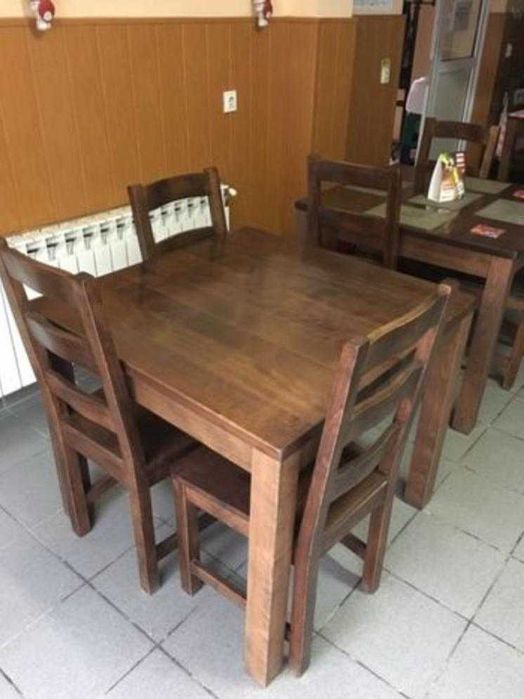 Vind 3seturi de mese cu patru scaune di lemn masiv fag