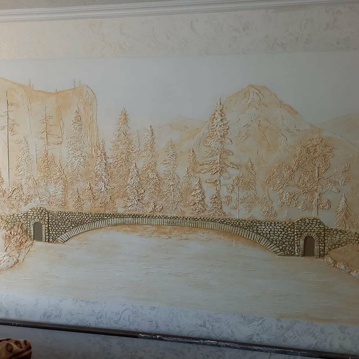 Леонардо, барельеф,художественная роспись!