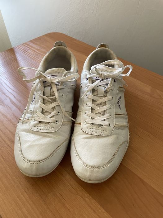 Adidași Kappa - albi cu detalii mov