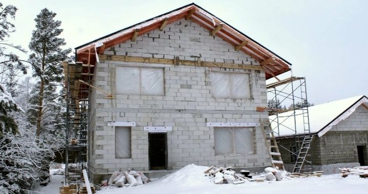 Строительство домов.