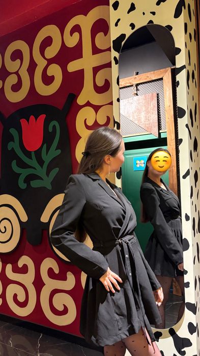 Платье черное короткое