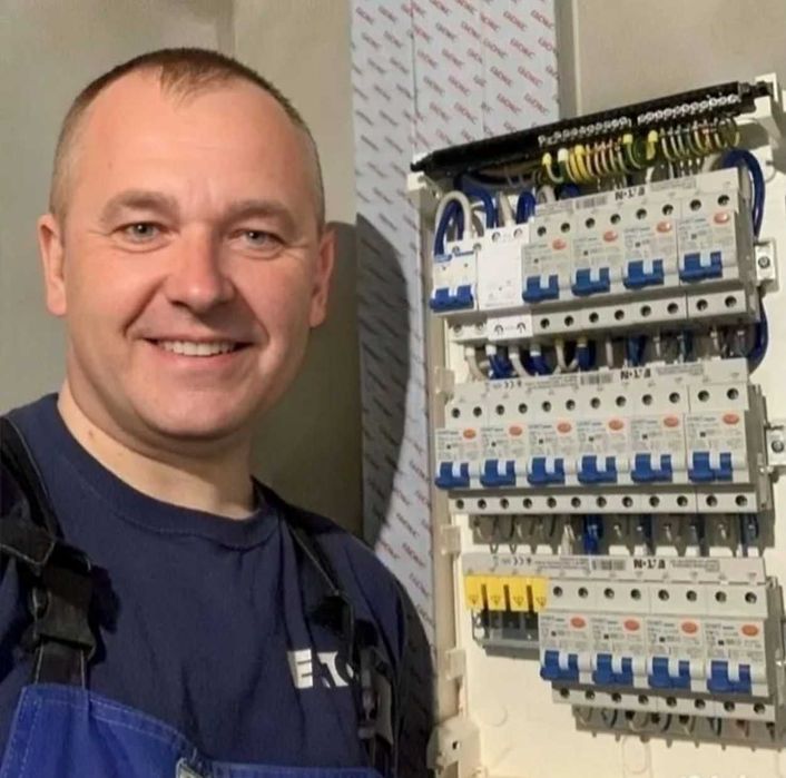 Электрик прокладка кабеля, установка щитков