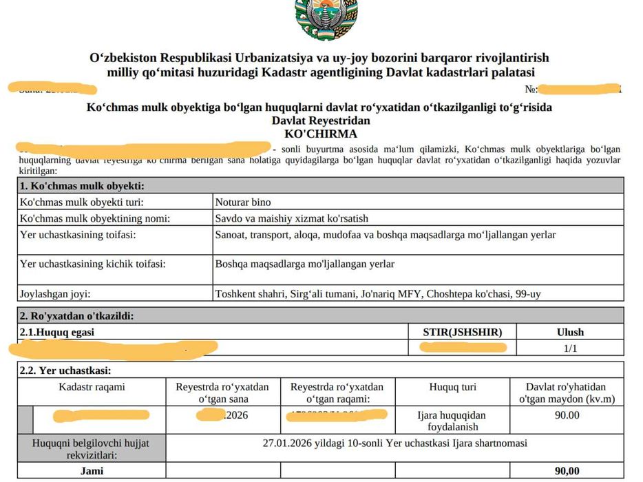 Продаётся нежилое помещение 100 м² вдоль дороги | Ташкент | Идеально