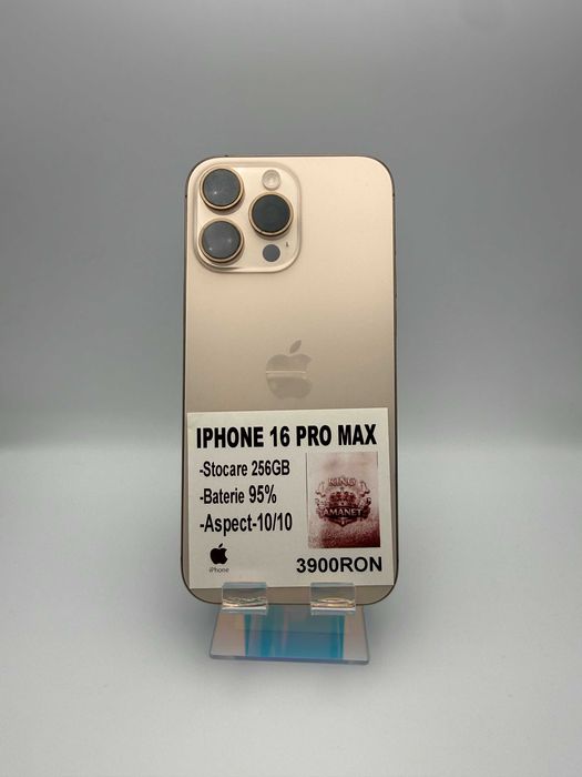 Iphone 16 PRO MAX 256 GB baterie 95% Baterie