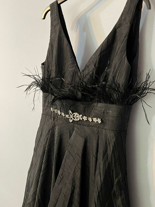 Rochie eleganta din tafta cu buzunare