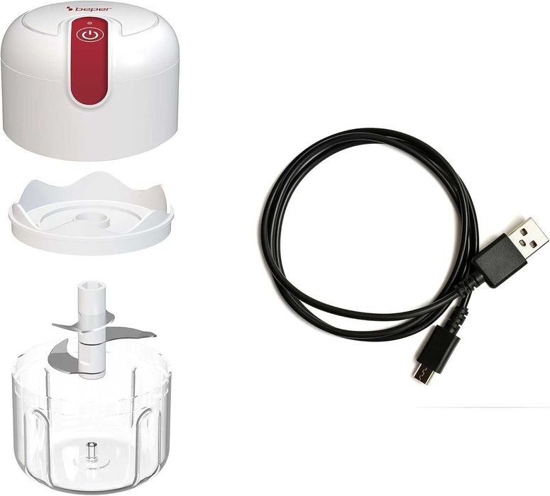 BEPER USB акумулаторна чопър, мини кухненски робот, 250мл  3,7V