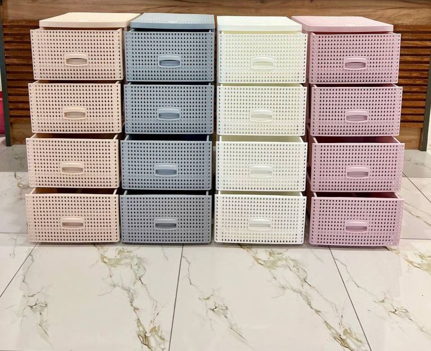 Комод пластиковый 4 этажный