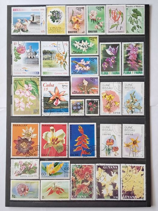 Пощенски марки тема ”Растения”.