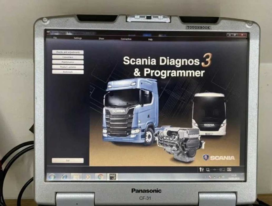 Tester auto camioane Scania + Laptop, totul instalat VCI 3 v2.6X XCOM