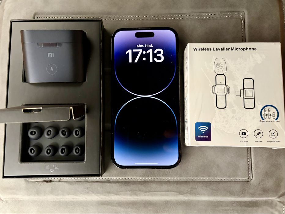 iPhone 14 Pro 128GB + CADOU Căști Xiaomi + Lavalieră
