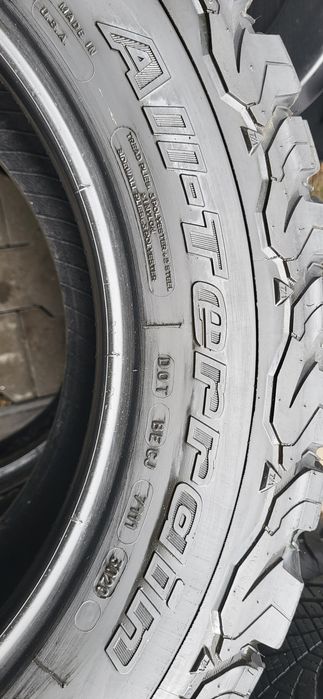 4 anvelope 265 60 18 bf goodrich all terain t/a M+S 2020 8mm