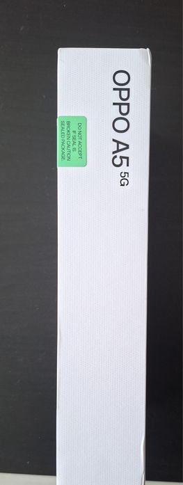 Телефон Oppo A5 5G mist white - бял цвят - нов - неразопакован