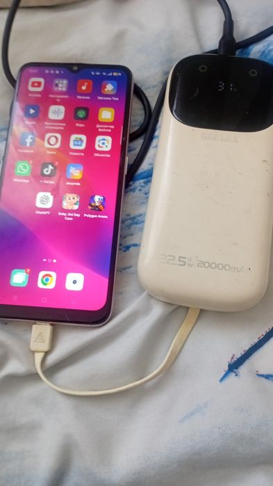 Повербанк GERLAX 20000 mAh 22.5W (Кабельдерімен)
