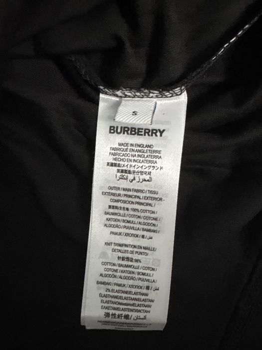 Tricou BURBERRY Negru Nou S