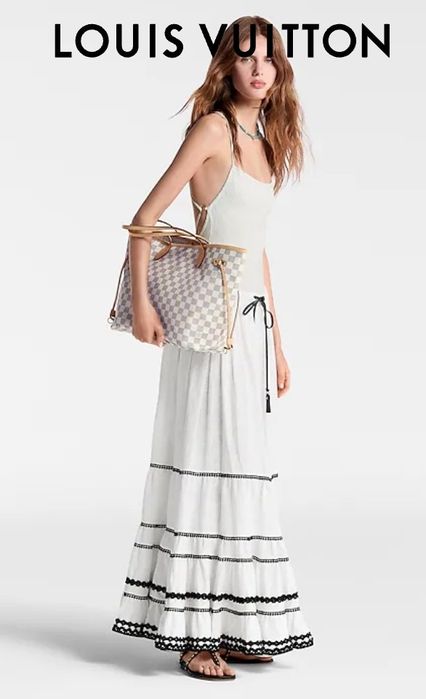 Geanta piele naturala LV Neverfull Medium,certificat,card,saculet,etic